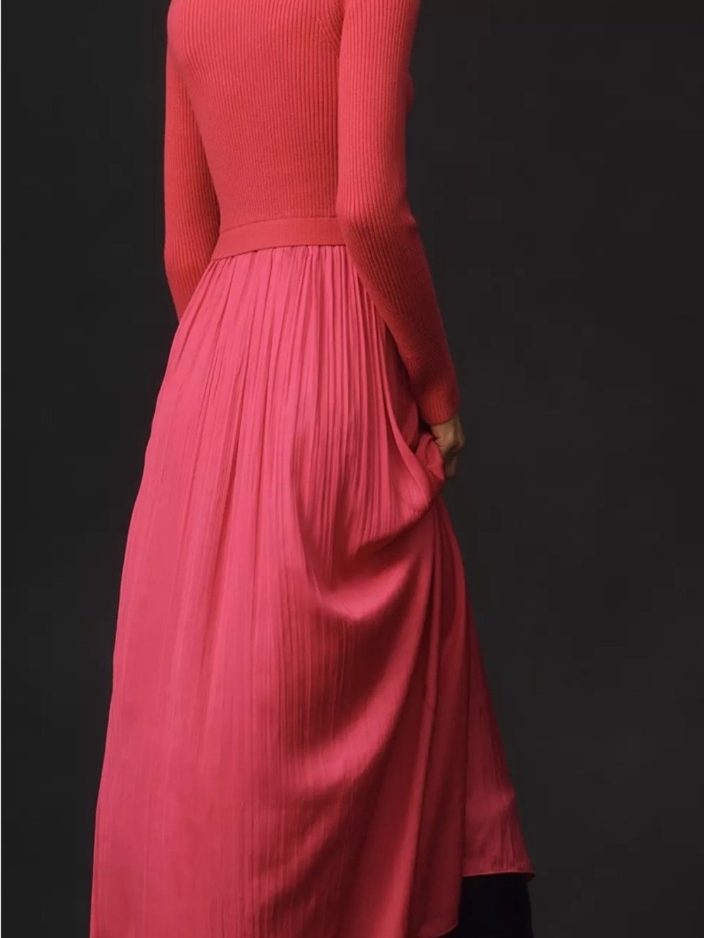 The Thea High-Neck Mockable Maxi Jumper Dress